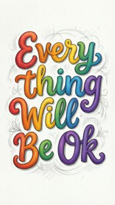 Everything Will Be Ok Handdrawn