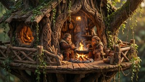 Ewok Treehouse Detail