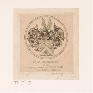Ex libris van Gustave Charles Antoine Marie van Havre