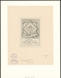 Ex libris van Henri Jacques Scharp