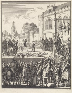 Executie van de volgelingen van de verslagen koning Frederik V te Praag, 1621