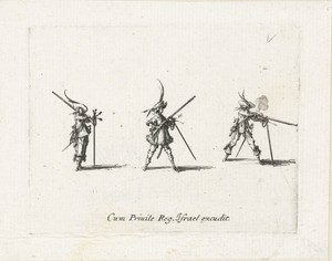 Exercities met een musket: afvuren van een musket