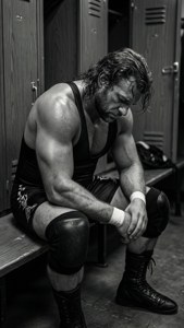 Exhausted Locker Room