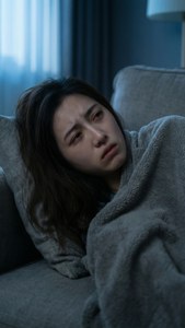Exhausted Woman Resting