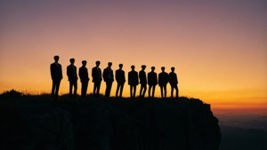 EXO Sunset Silhouettes
