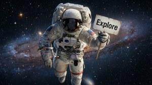 Explore Sign Astronaut