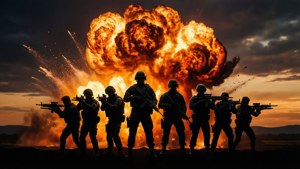 Explosion Silhouette
