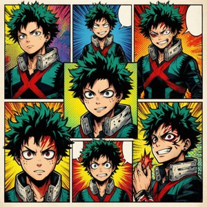 Explosive Comic Collage