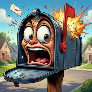 Explosive Mailbox Reaction