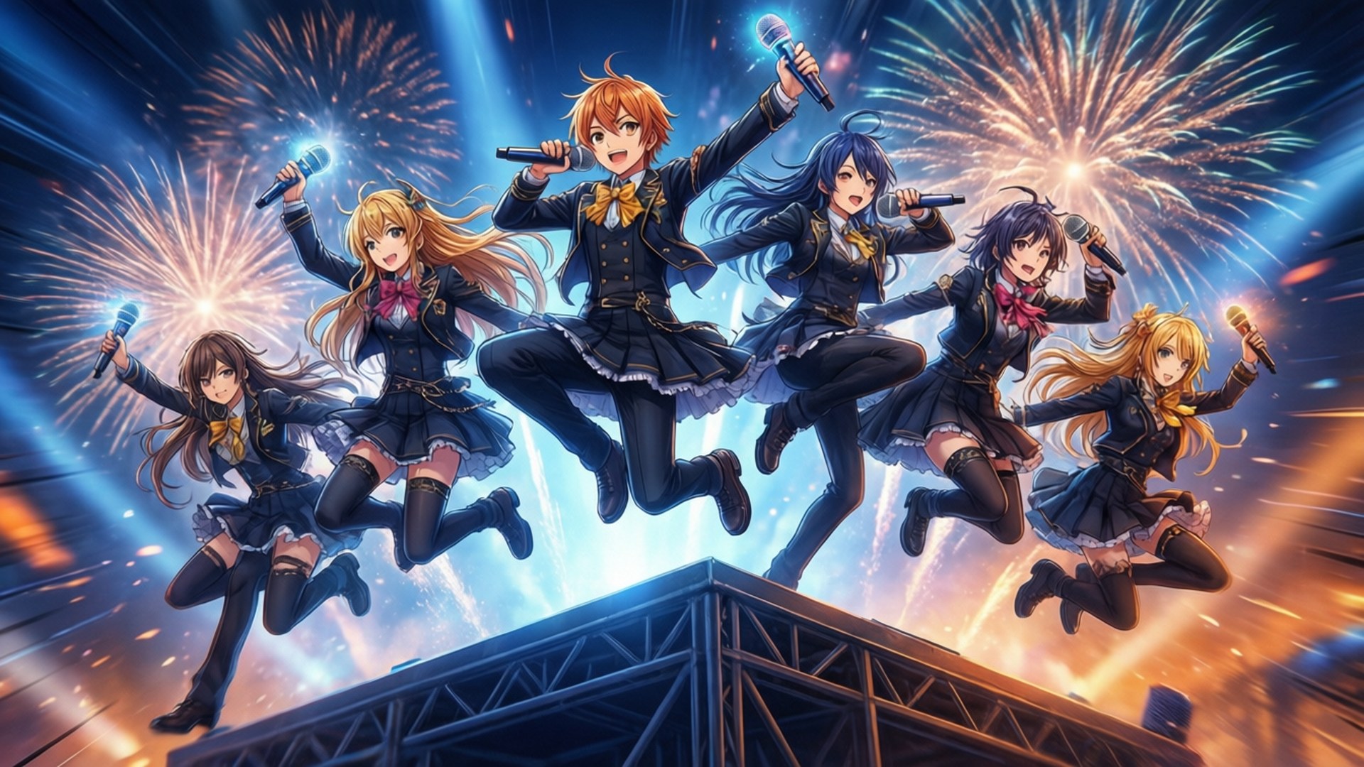 Explosive Stage Dive by Wallpapers.art Studio