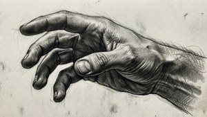 Expressive Charcoal Hand