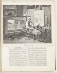 F.S. Church in His Studio, Illustration for Harper's Weekly (XXXVII, No. 1919, September 30, 1893, p. 959)
