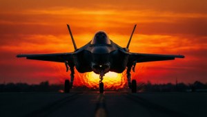 F35 Sunset Silhouette