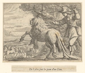 Fabel van de ezel in de leeuwenhuid