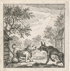 Fabel van de hond en de wolf