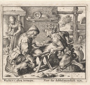 Fabel van de satyr en de boer