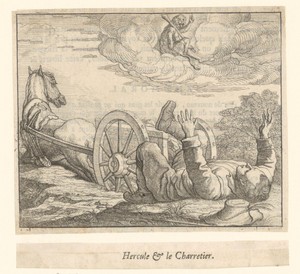 Fabel van Hercules en de voerman