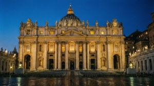 Facade at Twilight