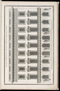 Façade d'un Bâtiment de l'ordonnance Corinthien avec soubassement ou stilobate