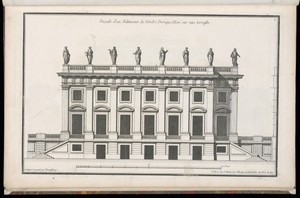 Façade d'un Bâtiment de l'Ordre Dorique, Elévé sur une terrasse