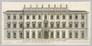 Facade of the Palace of Cardinal Flavio Chigi, Rome