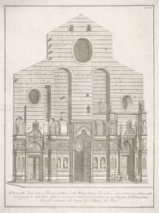Façade van de Santa Maria del Fiore te Florence