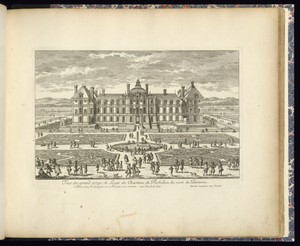 Face du grand corps de Logis du Chasteau de Richelieu du costé du Parterre