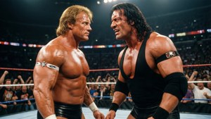 Face-off with The Rock