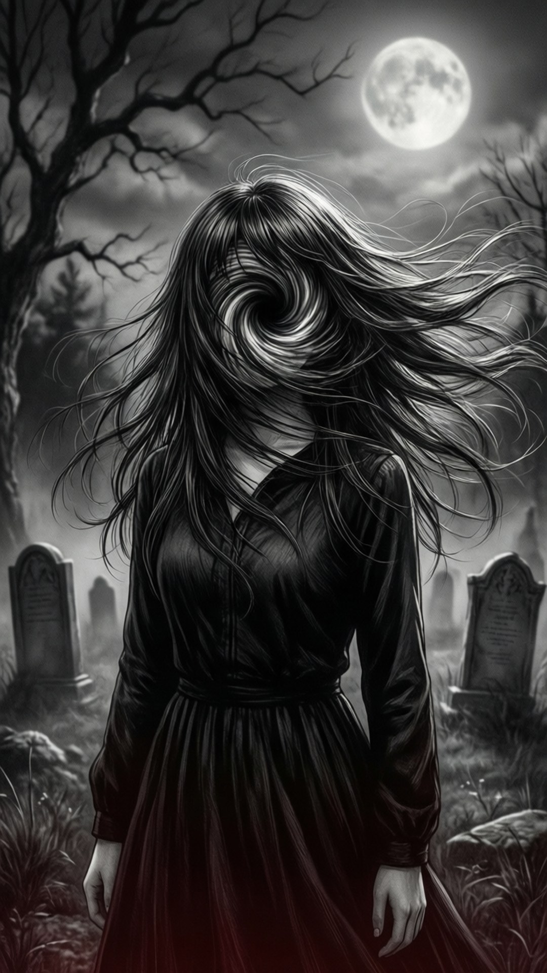 Faceless Vortex Girl by Wallpapers.art Studio