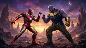 Faceoff with Thanos