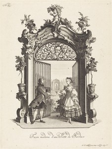 Façon moderne d'une Porte de Jardin (A Garden Door in the Modern Style)
