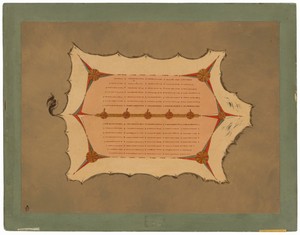 Facsimile of a Sioux Robe with Porcupine Quills