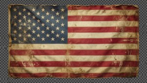 Faded Distressed Flag