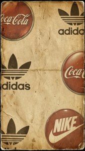 Faded Vintage Brand Logos
