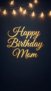 Fairy Lights Mom Cursive