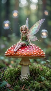 Fairy on Mushroom