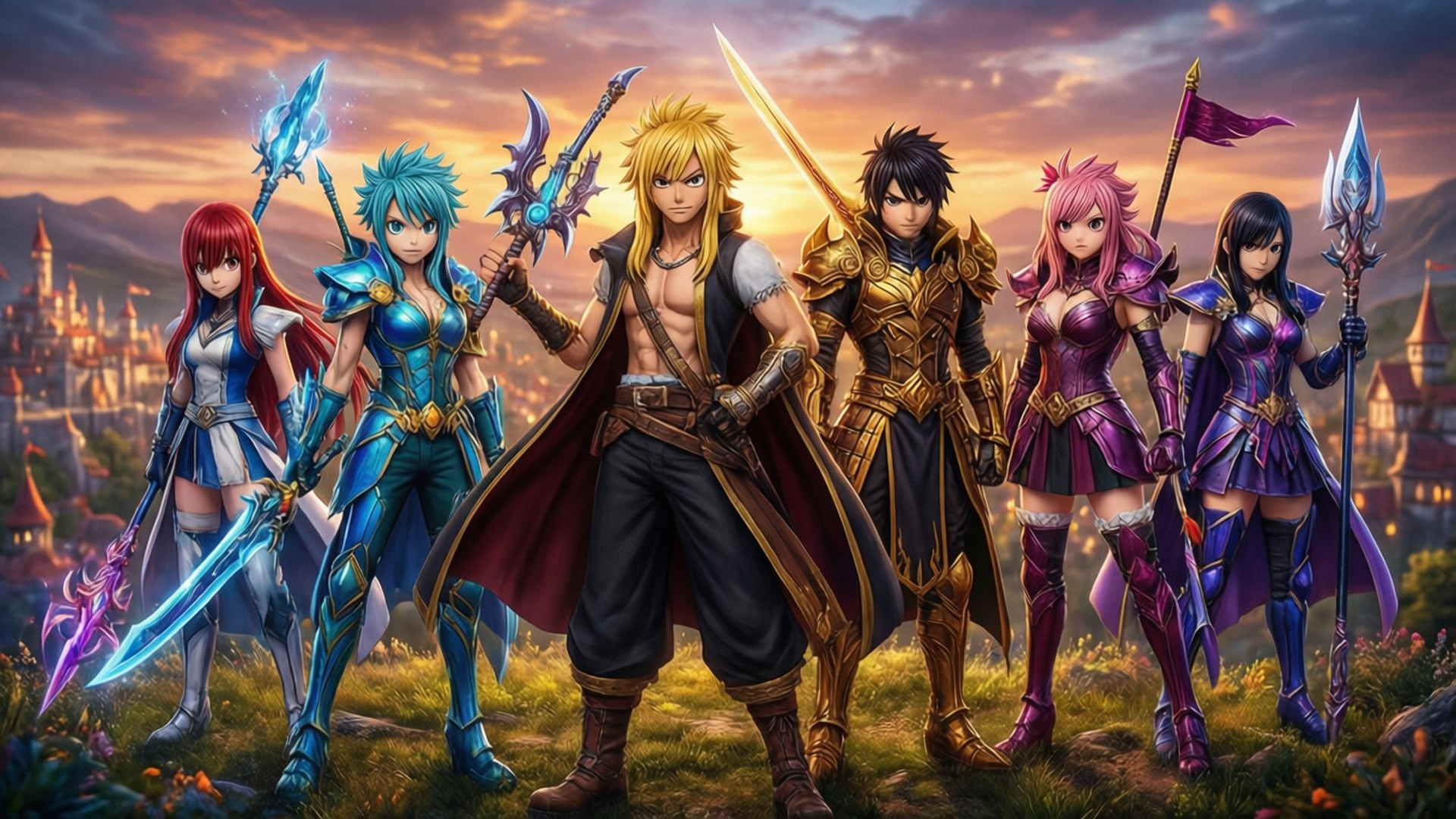 Fairy Tail Heroes Hilltop by Wallpapers.art Studio