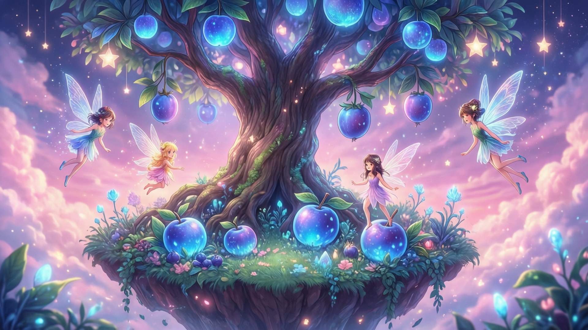 Fairy Tree Island by Wallpapers.art Studio