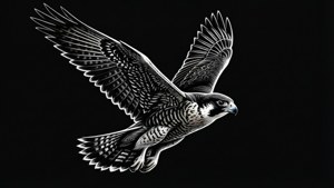Falcon Silhouette Minimal