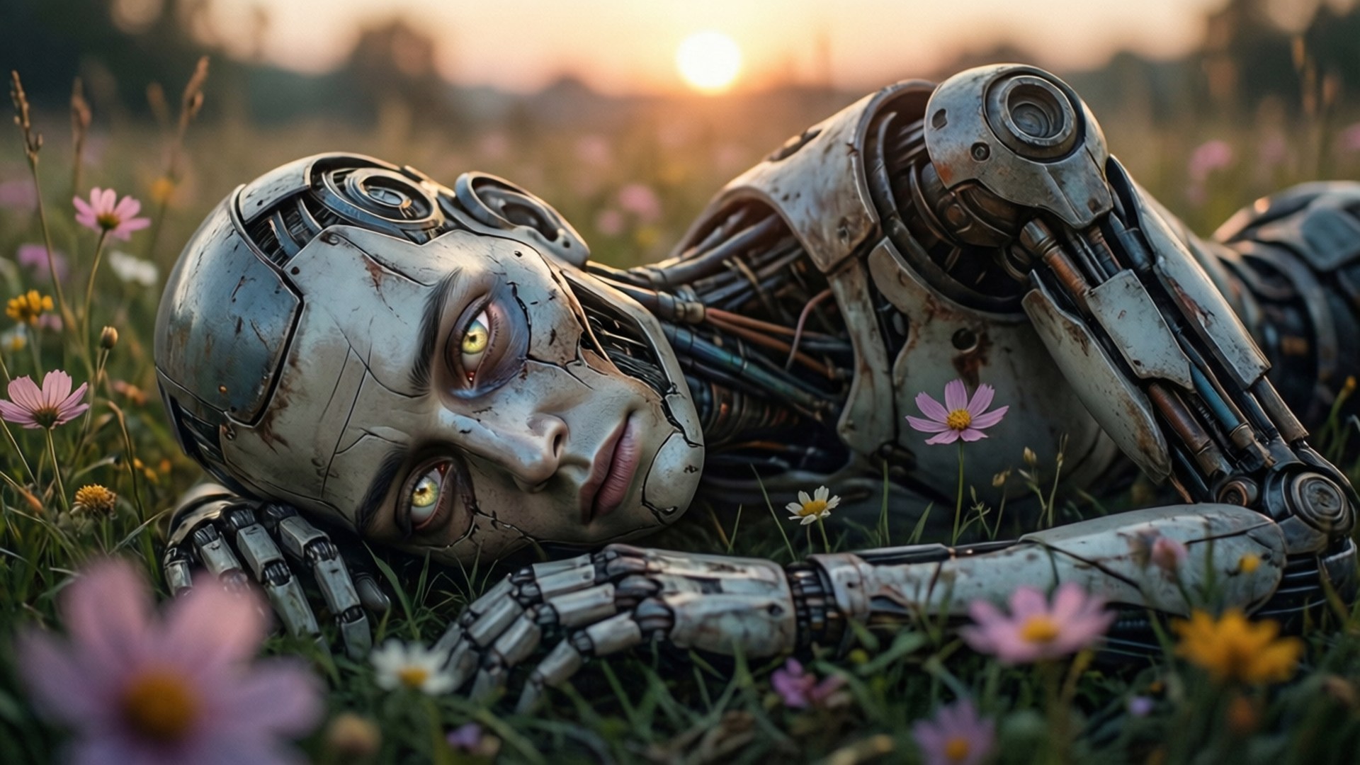 Fallen Android by Wallpapers.art Studio