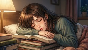 Falling Asleep Studying