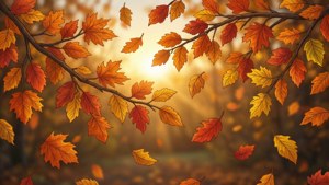 Falling Autumn Leaves