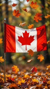 Falling Leaves Flag