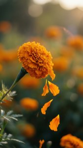 Falling Marigold Petals