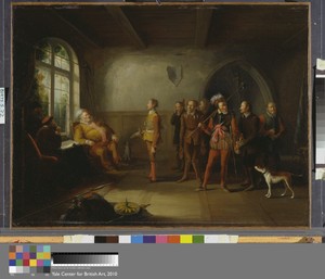 Falstaff and the recruits, from "Henry IV, Part II"
