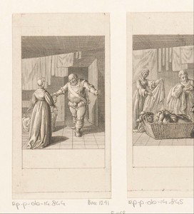 Falstaff en mevrouw Ford in de waskamer