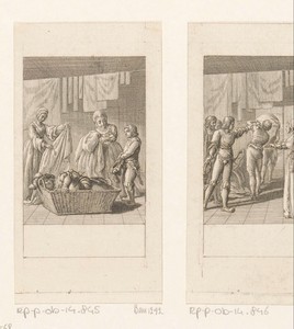 Falstaff wordt verstopt in de wasmand