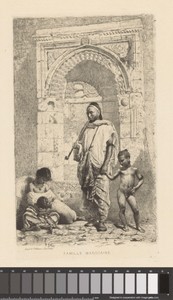 Familie voor een fontein