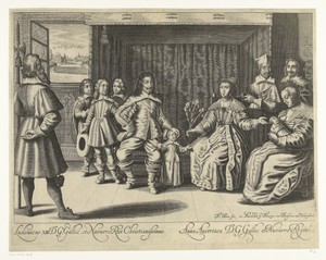 Familieportret van Lodewijk XIII en zijn vrouw en zonen