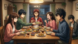 Family Dinner Chaos